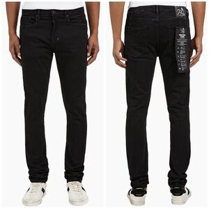 NWT PRPS Windsor Tapered Skinny Fit Jeans Stretch Black Sz 32